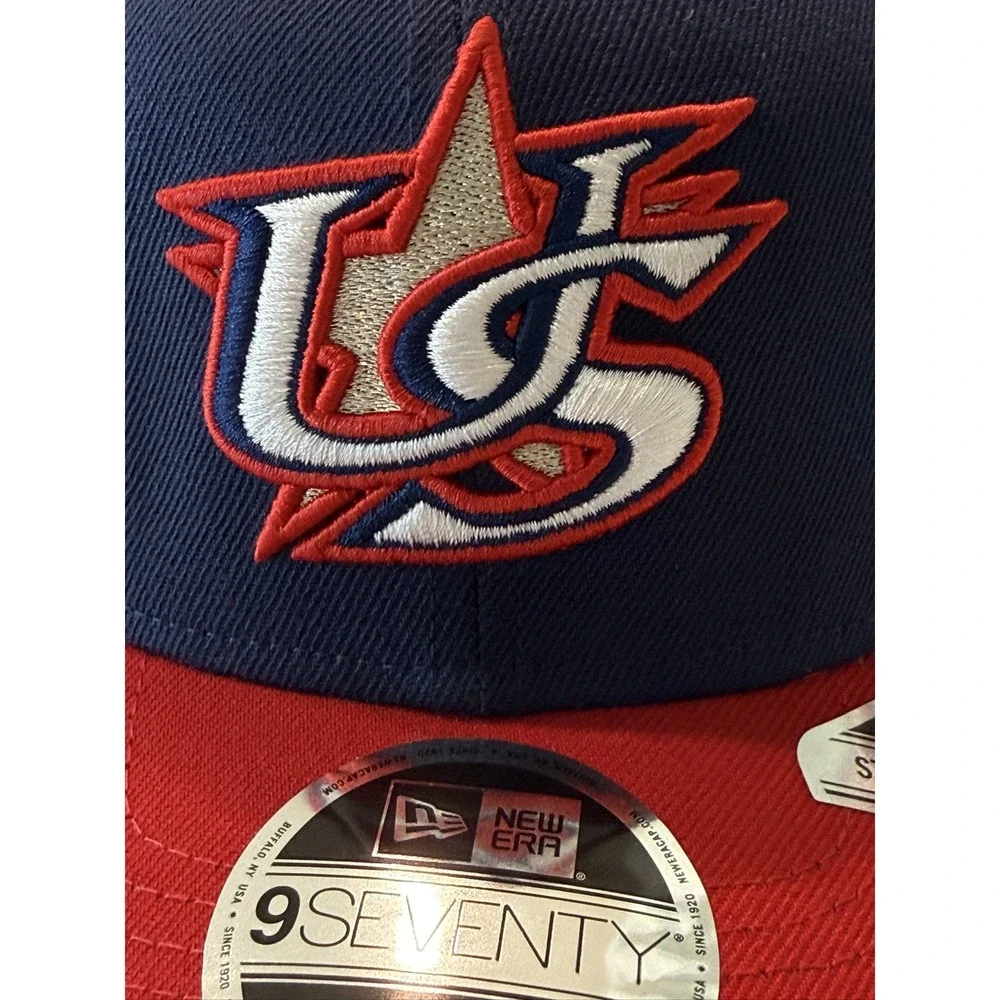 New Era 2026 World Baseball Classic USA Baseball Cap 9SEVENTY Snapback Navy Red